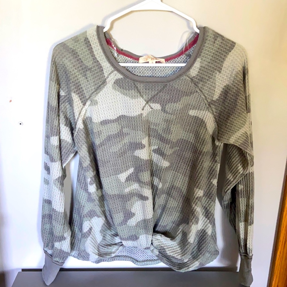 Camo long sleeve shirt